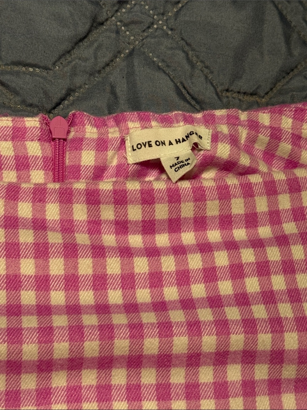 Purple Gingham Mini Skirt - Women - Picture 2 of 3